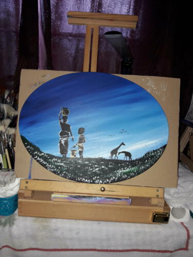 Maassai-Mutter-mit-ihrem-Sohn