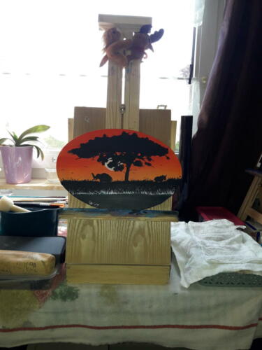 Sonnenuntergang-mit-Elefant-und-Nashorn