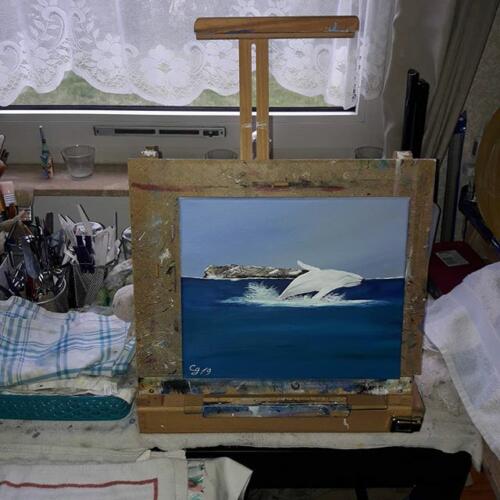 Springender-weisser-Wal